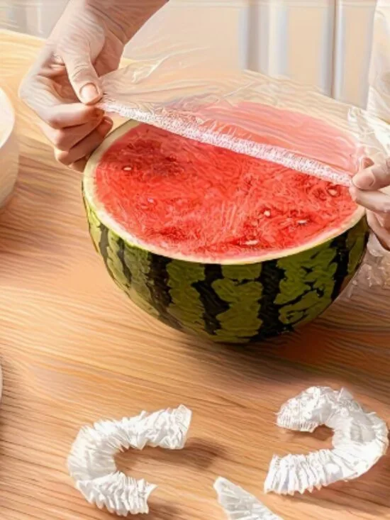 100 Elastic Food Covers - Picture 3 of 3